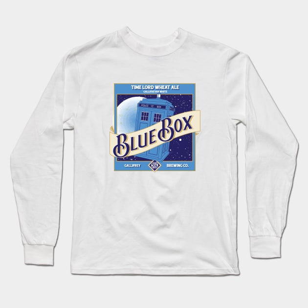 Blue Box Brewing Long Sleeve T-Shirt by kentcribbs